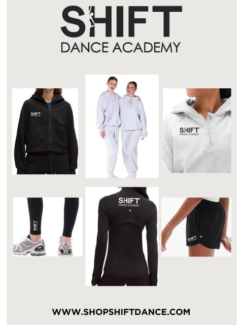 We are so excited to announce our NEW Shift Dance Store! 

Explore all of our SHIFT gear including Athleta & Lululemon zip ups, leggings, shorts and more! 

Visit www.shopshiftdance.com or use the link in our bio!