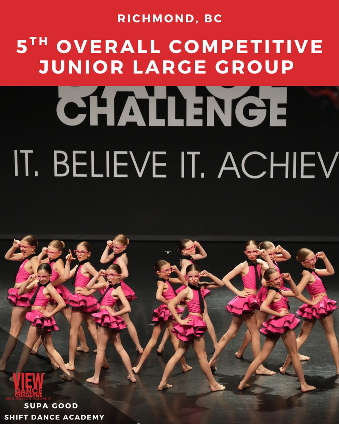 Congratulations to Cabo Jazz for receiving 5TH OVERALL competitive junior large group at View Richmond!