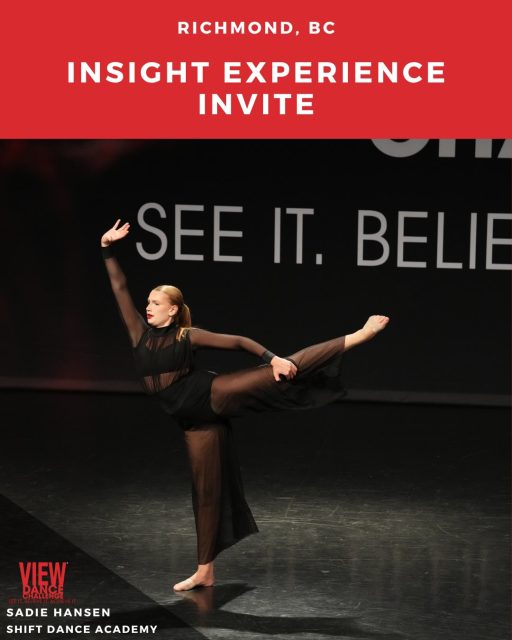 Shoutout to our dancers who received an Invite to the View Insight Experience, as well as all our dances that received special awards at View Richmond!!