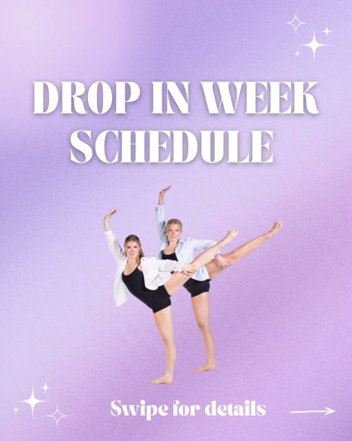 ✨DROP IN SCHEDULE IS HERE✨

Swipe through for the full schedule + class details! Can’t wait to dance with you all! 💕

Questions? Contact the office for more info!

info@shiftdance.ca 
(604) 770-1777